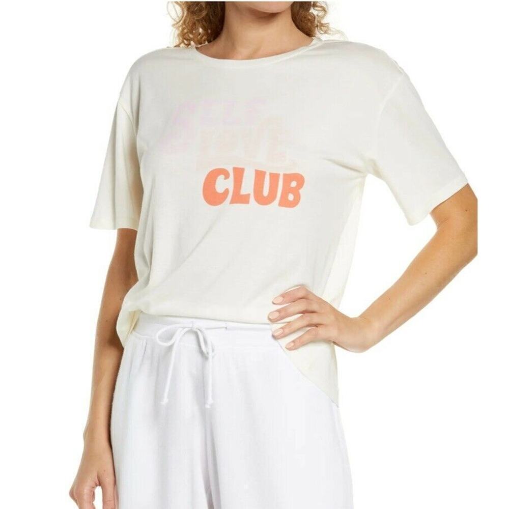 NWT Nordstrom BP Slumber Party Print Self Love Club Sleep Shirt Small